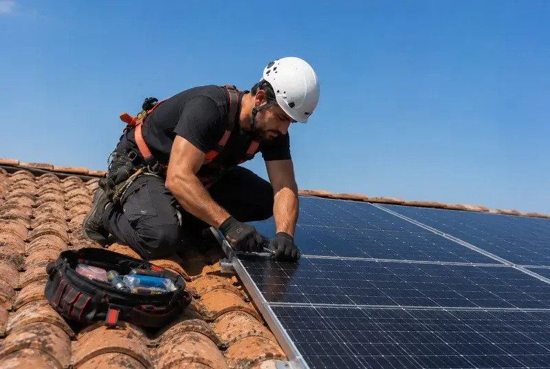 Maintenance et monitoring de panneaux solaires à Saint-Geours-d'Auribat